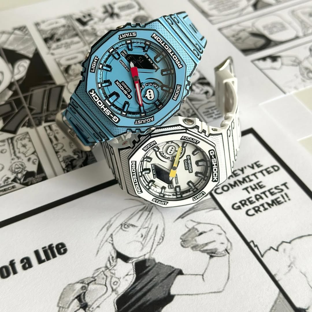 G-Shock Manga Edition: OG Quality Shock Resistance, 20 BAR Water Resistance, Dual Analog-Digital Display, LED Illumination | 1-Year Warranty, 14-Day Hassle-Free Returns