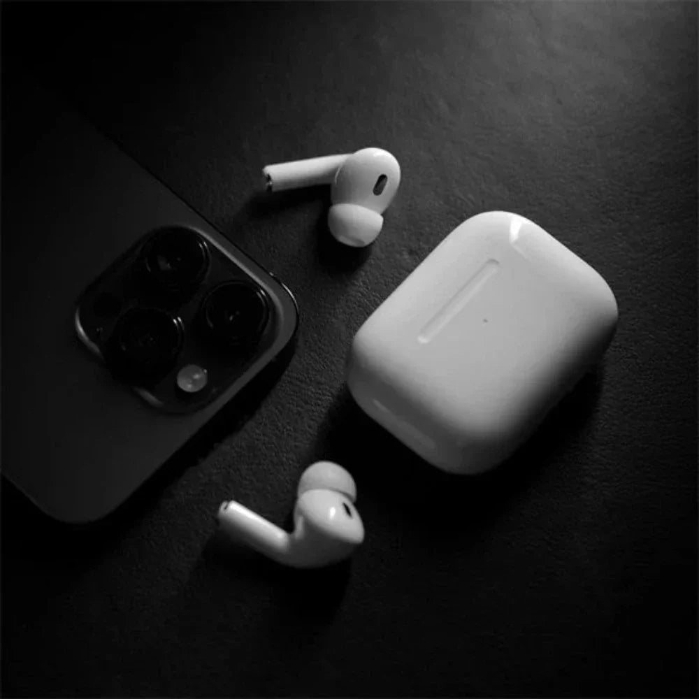 AirPods Pro 2nd Gen™ – Premium Wireless In-Ear Earbuds with Bluetooth 5.3, Noise Cancellation, Wireless Charging Case, Touch Controls, Mic, Water Resistance | iOS & Android Ready |
