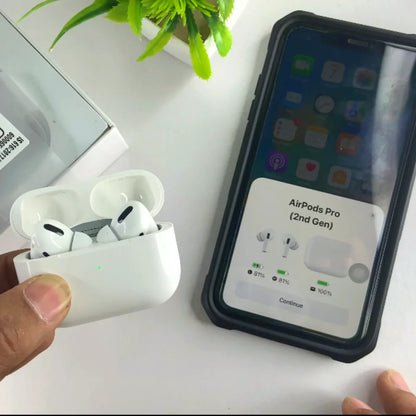AirPods Pro 2nd Gen™ – Premium Wireless In-Ear Earbuds with Bluetooth 5.3, Noise Cancellation, Wireless Charging Case, Touch Controls, Mic, Water Resistance | iOS & Android Ready |