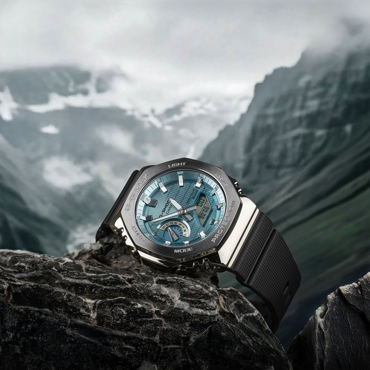 G-SHOCK METAL CLAD GM-2100 blue dial