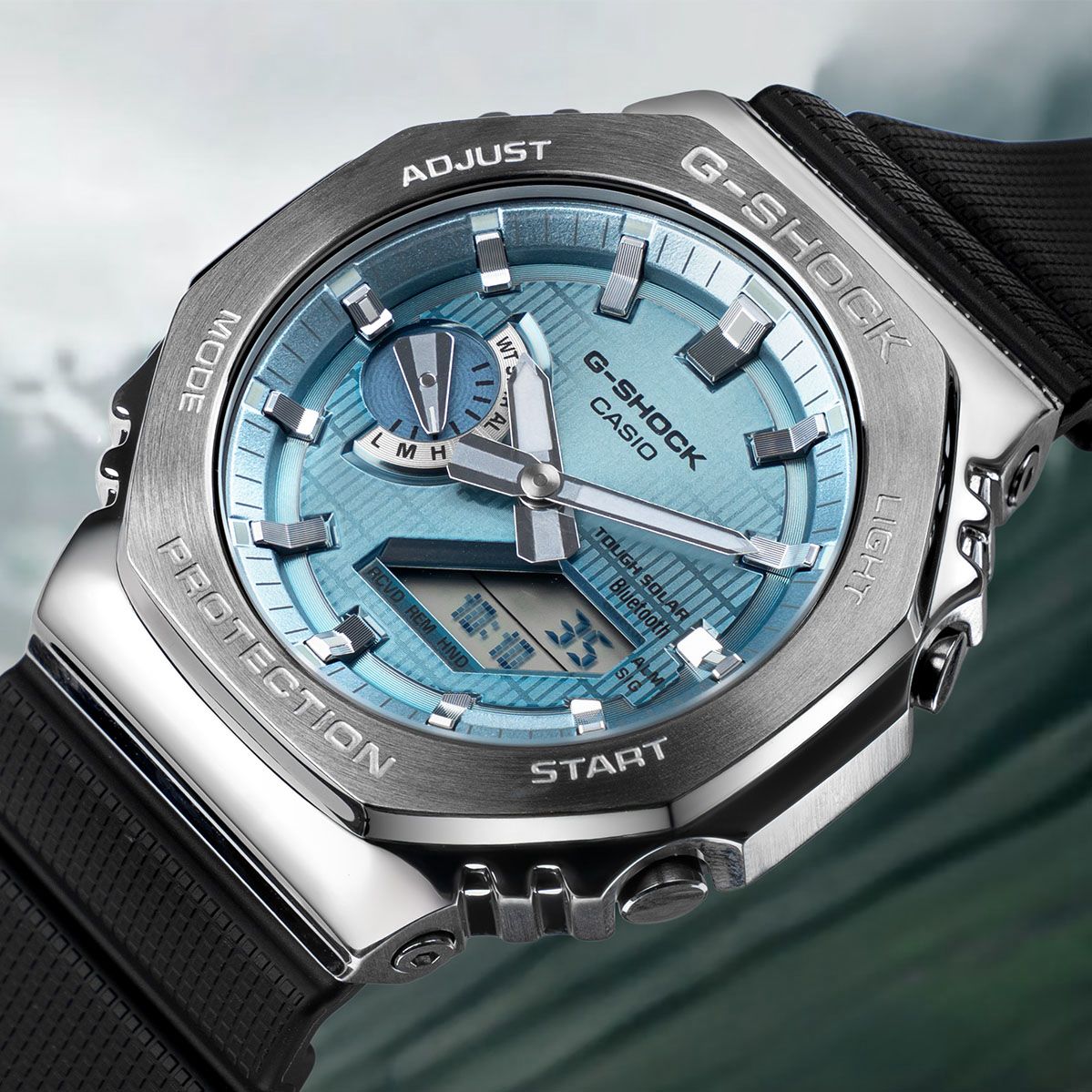 G-SHOCK METAL CLAD GM-2100 blue dial