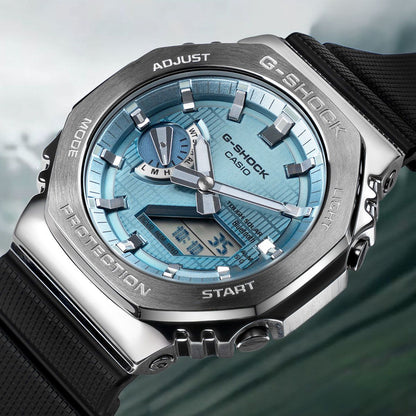 G-SHOCK METAL CLAD GM-2100 blue dial