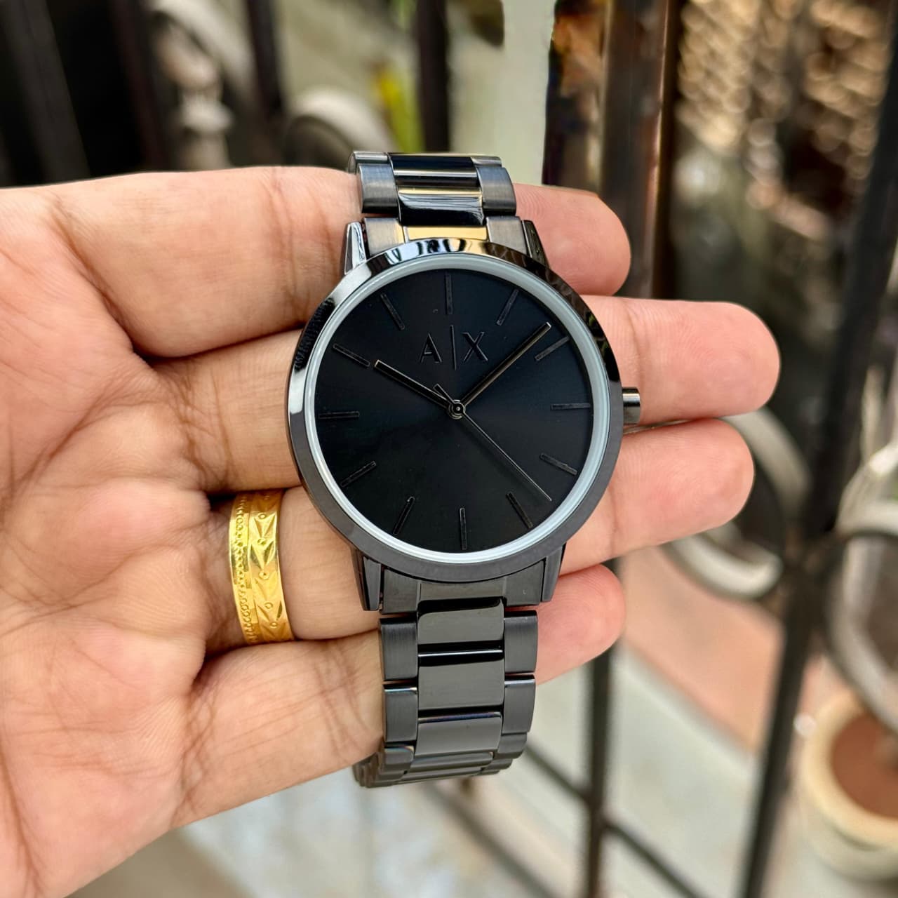 Armani Exchange Men's Three-Hand Stainless Steel Watch 7aa