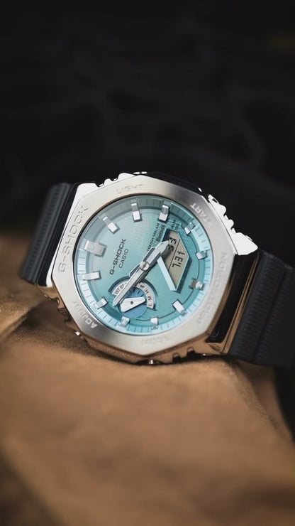 G-SHOCK METAL CLAD GM-2100 blue dial
